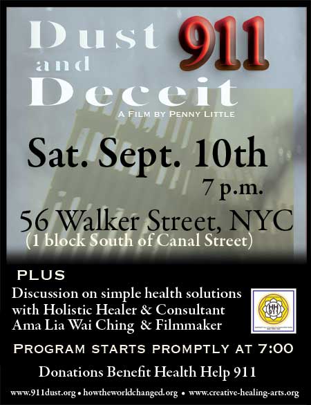 dust and deceit sept. 10 nyc
